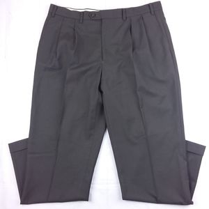 Ralph Lauren Dress Pants Pleated Cuffed Hem Brown